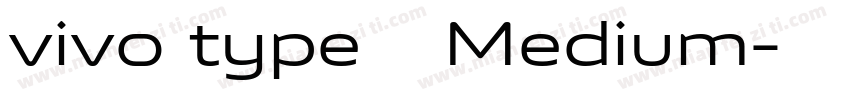 vivo type 简 Medium字体转换